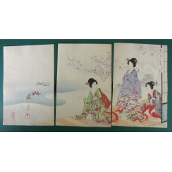 Estampes japonaises de 1890...